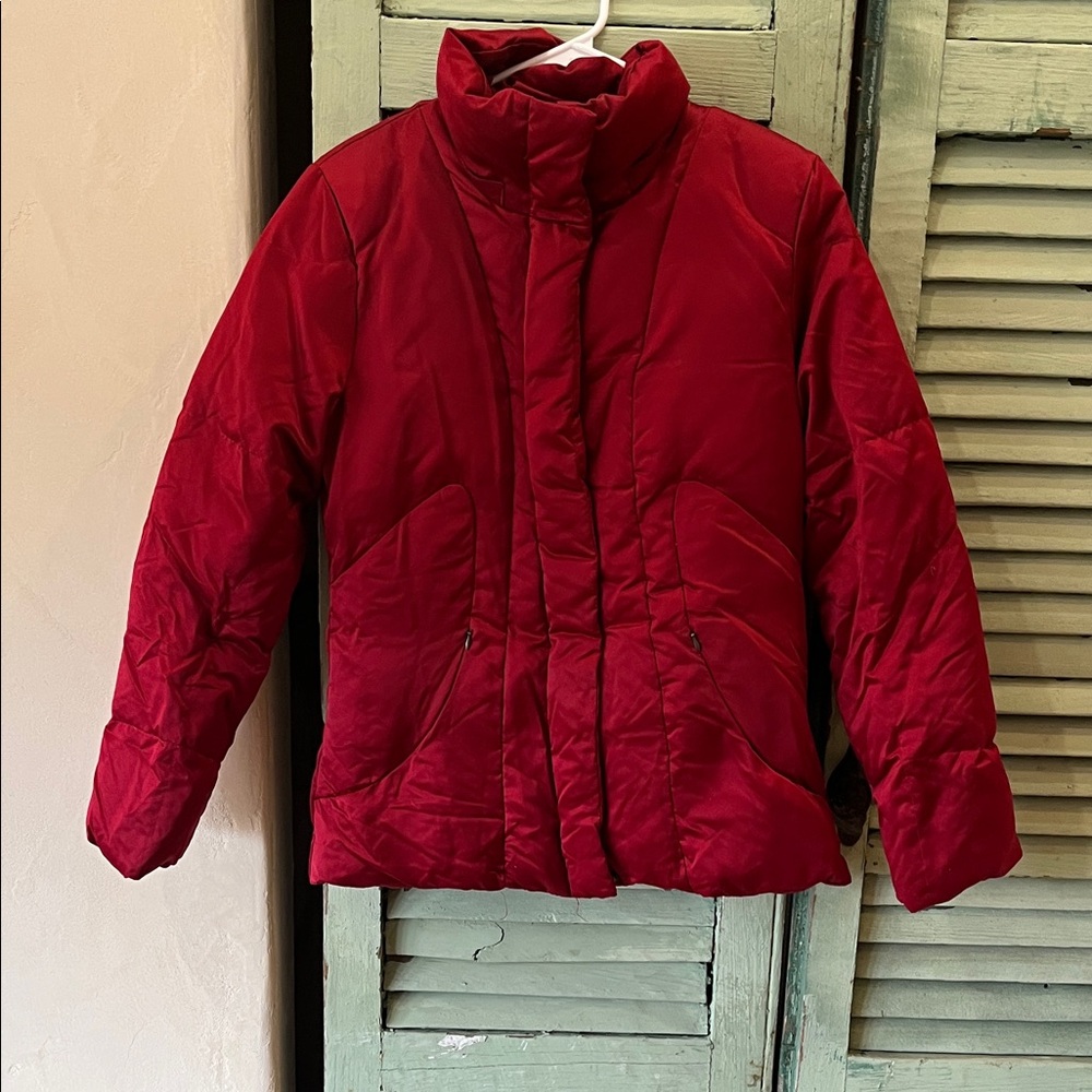 Calvin Klein Vibrant Red Puffer Jacket
